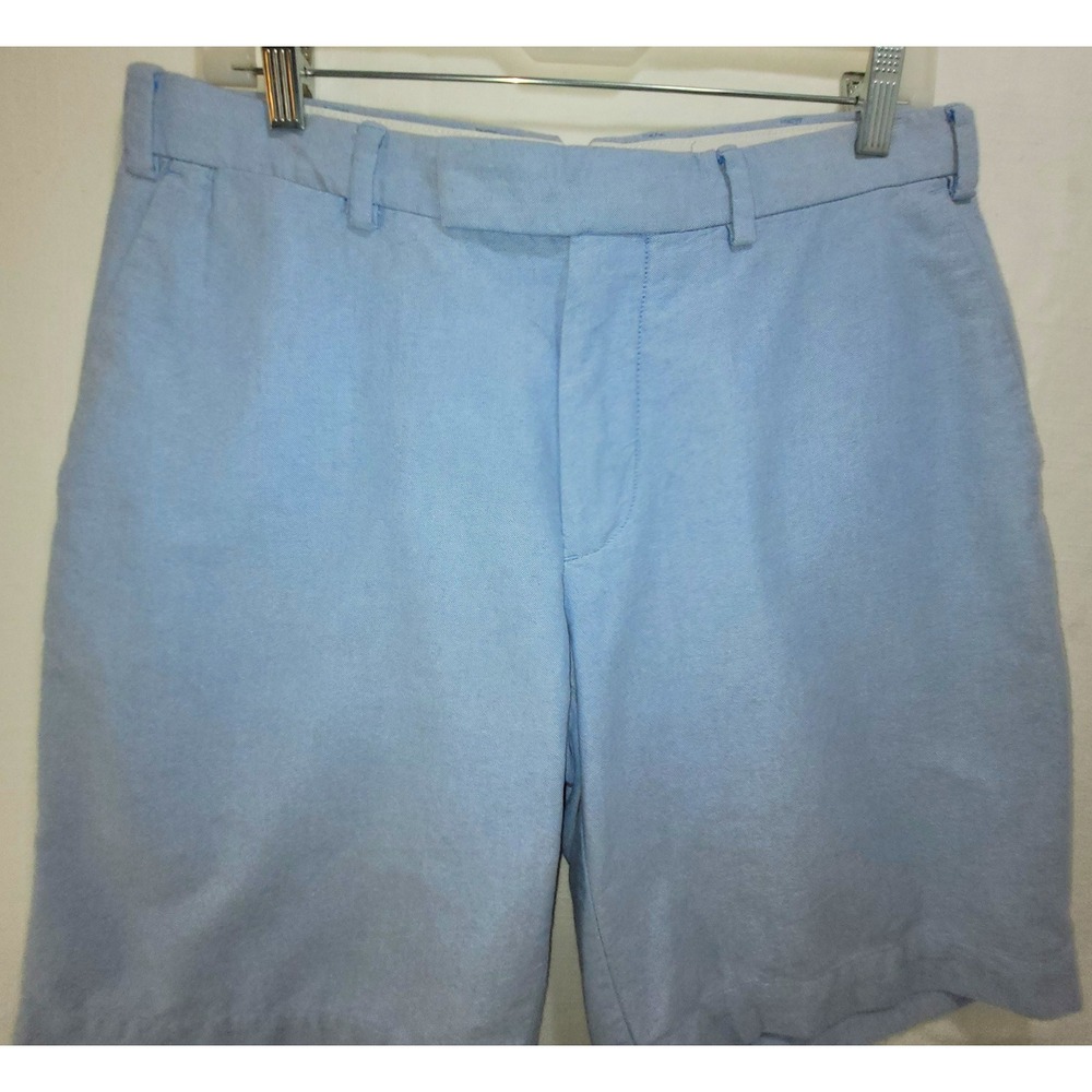 Polo Ralph Lauren Mens 32 Shorts Blue Oxford Dress Chino Golf Classic Preppy